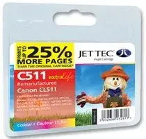 ExtraLife Remanufactured Ink Cartridge, Colour - Replaces Canon CL511 -  C511