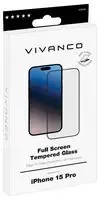 Full Screen Tempered Glass iPhone 15 Pro, Transparent -  63938